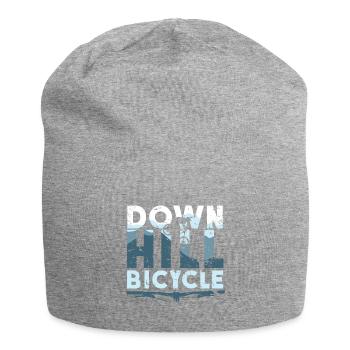 Downhill Fahrrad Slopestyle Sprünge Matsch - Jersey-Beanie - Grau meliert - Vorne