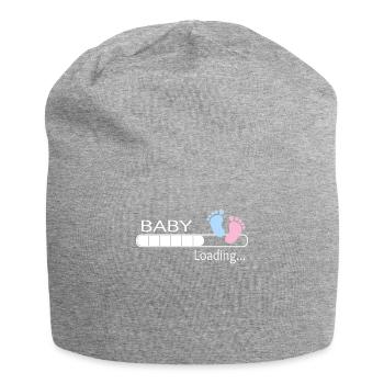 Bébé chargement maman enceinte maman cadeau maman - Bonnet en jersey - gris chiné - Devant