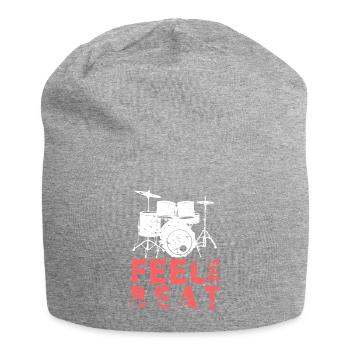 Sentez le battement du batteur cadeau disant - Bonnet en jersey - gris chiné - Devant