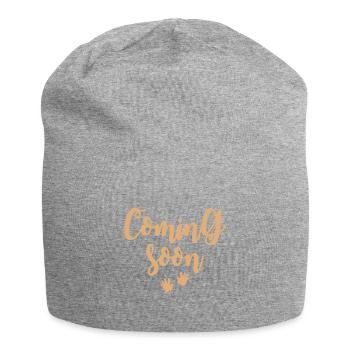 Coming Soon/Pregnancy - Jersey Beanie - heather grey - Front