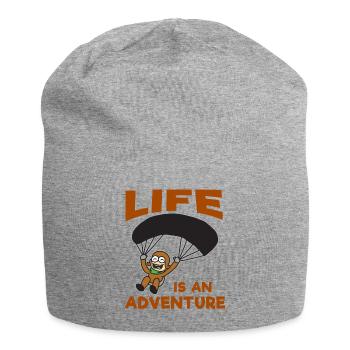 Paragliding skydiving paraglider - Jersey Beanie - heather grey - Front