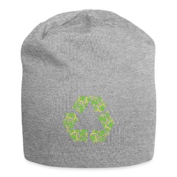 Recycler les feuilles d'arbres Nature Durable I Gift - Bonnet en jersey - gris chiné - Devant