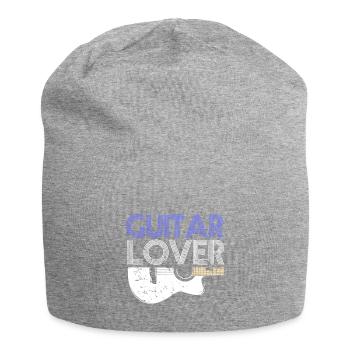 Guitar lover gift guitarist guitar - Jersey Beanie - heather grey - Front