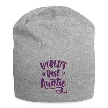 Best Aunt Ever - For the dearest aunt in the world - Jersey Beanie - heather grey - Front