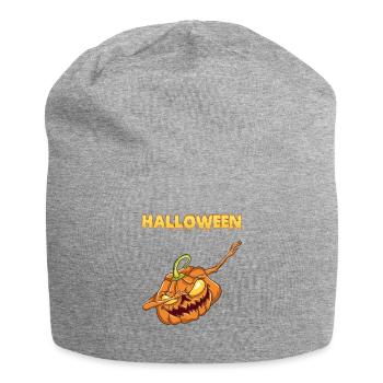 Dabbing Pumpkin T-Shirt - Jersey Beanie - heather grey - Front
