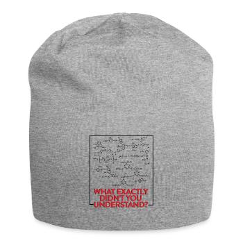 Science de chimie de physique disant le cadeau de plaisanterie - Bonnet en jersey - gris chiné - Devant