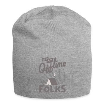 Stay Offline Folks - Jersey Beanie - heather grey - Front