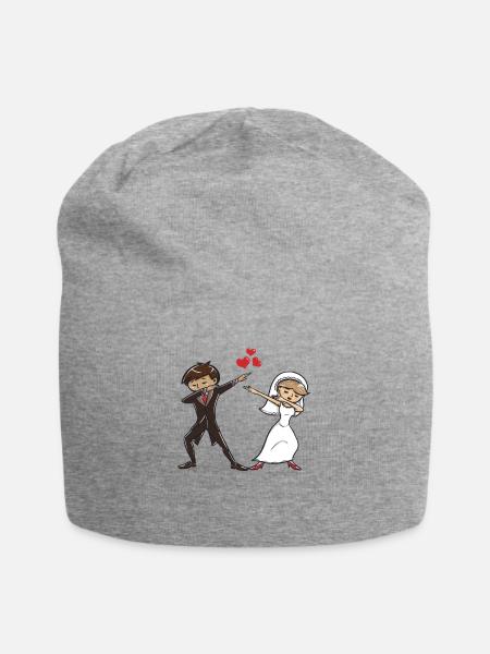 Dabbing dab danse anniversaire présent mariage - Bonnet en jersey - gris chiné