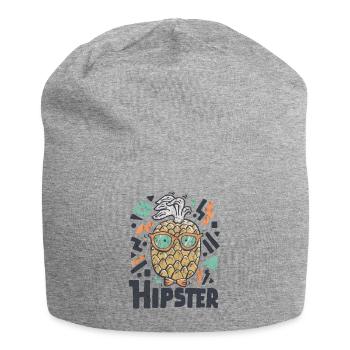 Hipster Ananas - Jersey-Beanie - Grau meliert - Vorne