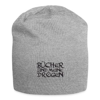 Bücher - Jersey-Beanie - Grau meliert - Vorne