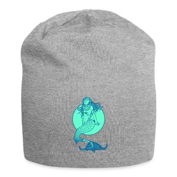 Mermaid mermaid mermaid fairy tale - Jersey Beanie - heather grey - Front