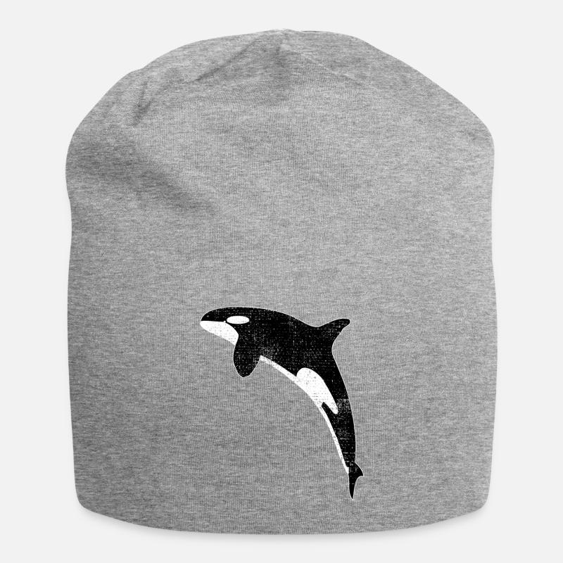 Orca - Jersey-Beanie - Grau meliert