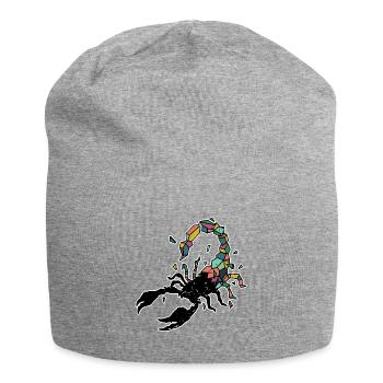 Scorpion Designs par AR - Bonnet en jersey - gris chiné - Devant