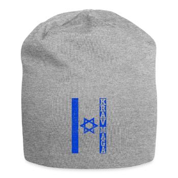 Krav Maga Isreal Drapeau Israël - Bonnet en jersey - gris chiné - Devant