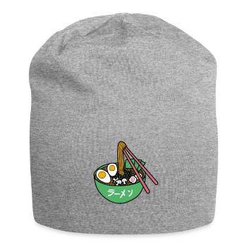 Ramen - Spezialität aus Japan - Jersey-Beanie - Grau meliert - Vorne