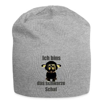 Je suis le mouton noir - Bonnet en jersey - gris chiné - Devant