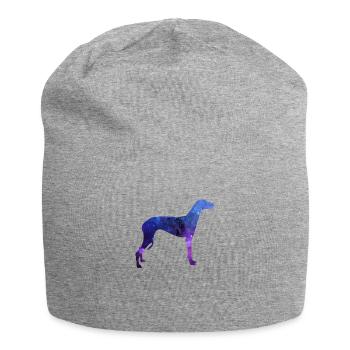Greyhound Star Galaxy Universe Gift - Jersey Beanie - heather grey - Front