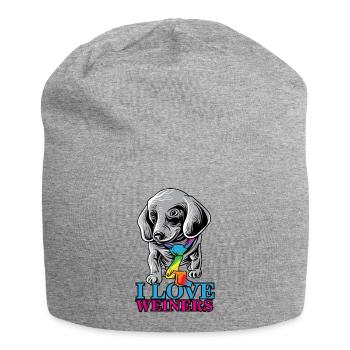 Ich liebe weinigs Stolz LGBTQ März Homosexuell LGBTQ Shirt - Jersey-Beanie - Grau meliert - Vorne