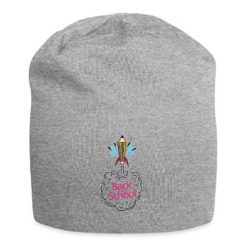 schooling! Start through the new year - Jersey Beanie - heather grey - Front