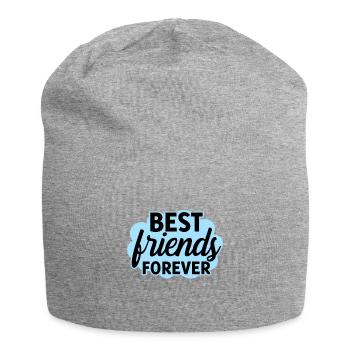 Best Friends forever Gift for best friend - Jersey Beanie - heather grey - Front