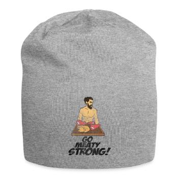 Viande forte - Bonnet en jersey - gris chiné - Devant