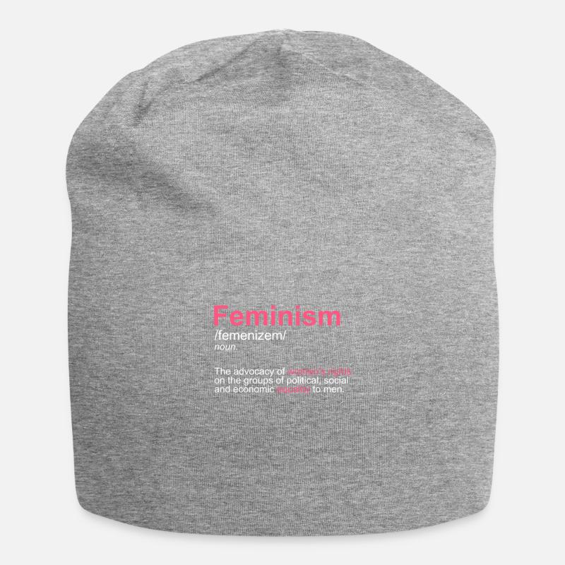 Progressive intersektionale Feminismusdefinition - Jersey-Beanie - Grau meliert