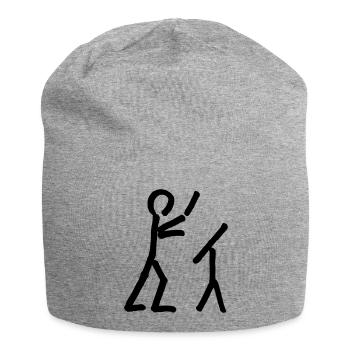 Dirigent an Dirigierpult - Jersey-Beanie - Grau meliert - Vorne