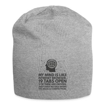 Tabs Open - Jersey-Beanie - Grau meliert - Vorne