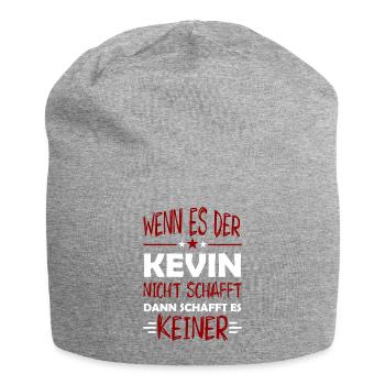 Wenn Es Kevin Nicht Schafft Dann Schafft es Keiner - Jersey-Beanie - Grau meliert - Vorne