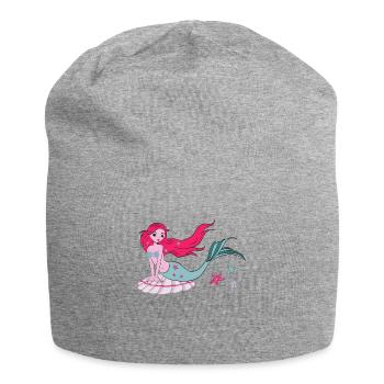 sirène - Bonnet en jersey - gris chiné - Devant
