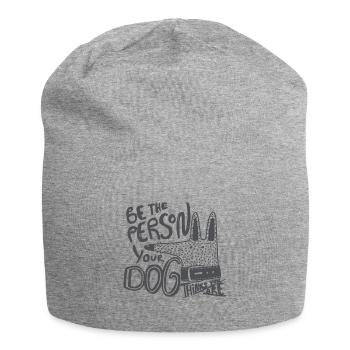 SOYEZ LA PERSONNE VOTRE CHIEN - Bonnet en jersey - gris chiné - Devant