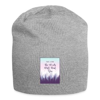 Faites une randonnée dans les bois - Bonnet en jersey - gris chiné - Devant