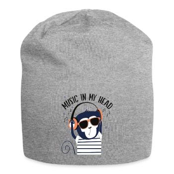 MUSIC/ MUSIC LOVERS - Jersey-Beanie - Grau meliert - Vorne