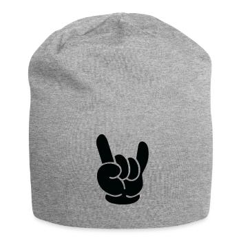 Rock'n Roll Hand Heavy Metal Hard Rock - Bonnet en jersey - gris chiné - Devant