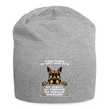German Shepherd German Shepherd Gift - Jersey Beanie - heather grey - Front