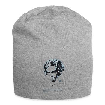 beethoven excentrique genie musique sourd compositeur f - Bonnet en jersey - gris chiné - Devant