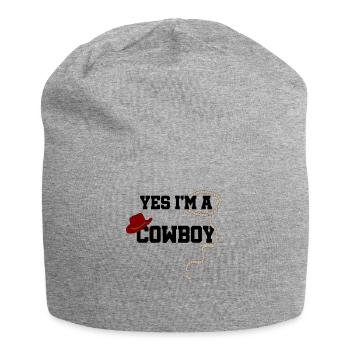 cowboy - Jersey Beanie - heather grey - Front