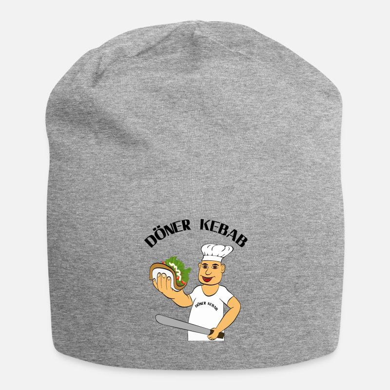 Döner Kebab - Jersey-Beanie - Grau meliert
