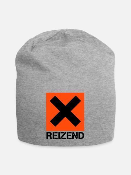 REIZEND - Jersey-Beanie - Grau meliert
