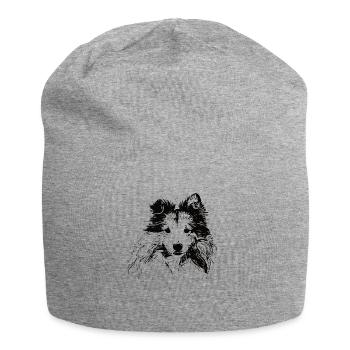 Shetland Sheepdog Sheltie - Jersey Beanie - heather grey - Front