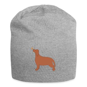 Irish Setter with Butterfly Irish Setter Holder - Jersey Beanie - heather grey - Front