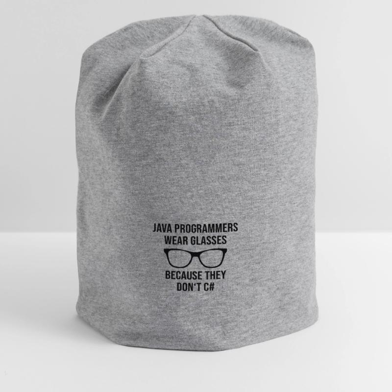 Programmer Java Entwickler Brille Jersey-Beanie