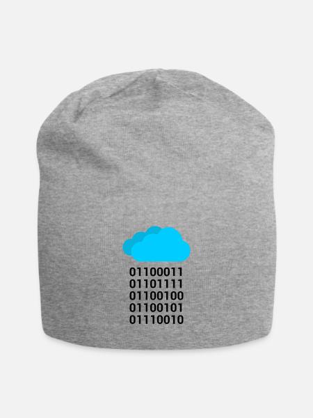 Informatik Geschenk - Jersey-Beanie - Grau meliert