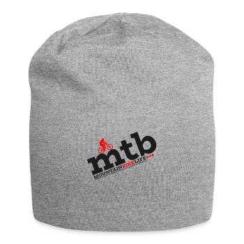 Mountain Bike Biker MTB Bike Gift - Jersey Beanie - heather grey - Front