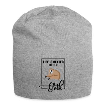 Paresseux paresseux - Bonnet en jersey - gris chiné - Devant