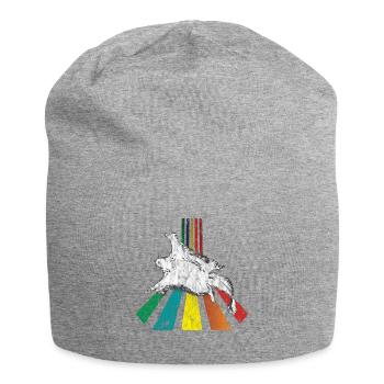 Rainbow Flughörnchen Used Look - Jersey-Beanie - Grau meliert - Vorne