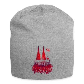 Cologne Cathedral - Jersey Beanie - heather grey - Front