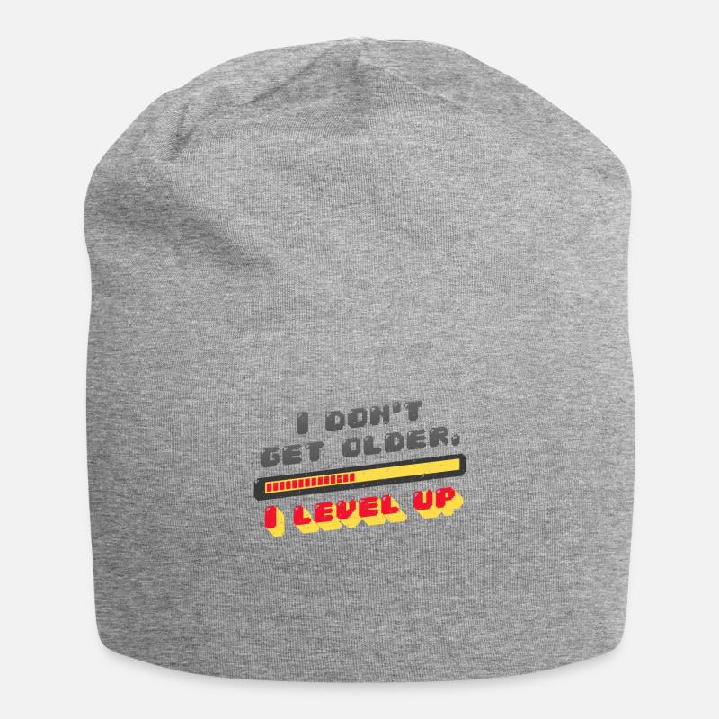 Gaming level up - Jersey Beanie - heather grey