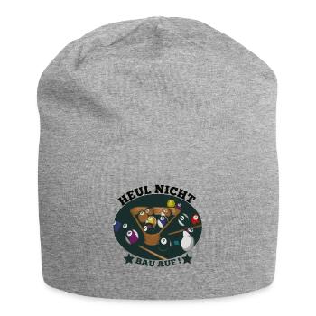 Billard Shirt · Kugeln · Heulen Geschenk - Jersey-Beanie - Grau meliert - Vorne