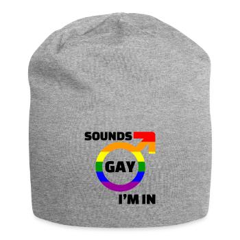 Paix mondiale femmes droits humains non gay gay lesbienne - Bonnet en jersey - gris chiné - Devant